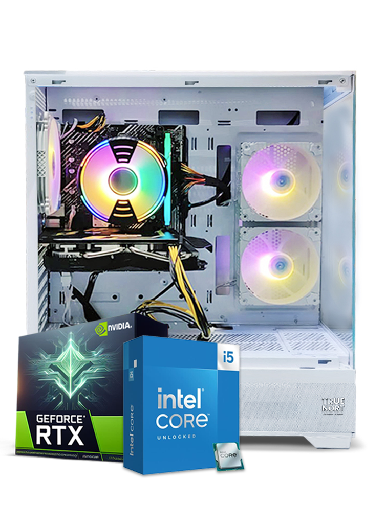 Raime Gaming PC, Intel Core I5-13400F, RTX 3060 Graphics, 16GB RAM, 1TB SSD, 120mm Air Cooler, Windows 11 Pro, RGB White Case Raime Gaming PC, Intel Core I5-13400F, RTX 3060 Graphics, 16GB RAM, 1TB SSD, 120mm Air Cooler, Windows 11 Pro, RGB White Case